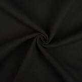 Mini Waffle Pique Fabric Black