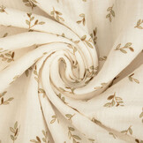 Baumwoll Musselin Stoff Elowyn Off-White