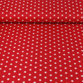 Popeline Petit Stars Rot