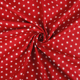 Popeline Petit Stars Rot