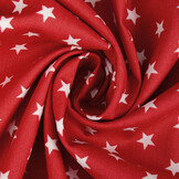 Poplin Petit Stars Red