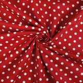 Poplin Dots Red