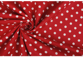 Poplin Dots Rood