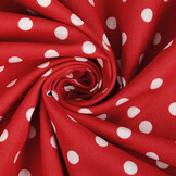 Poplin Dots Red