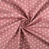 Poplin Petit Stars Oud Roze