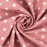 Poplin Petit Stars Oud Roze