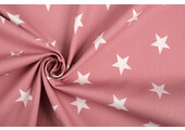 Poplin Stars Old Pink