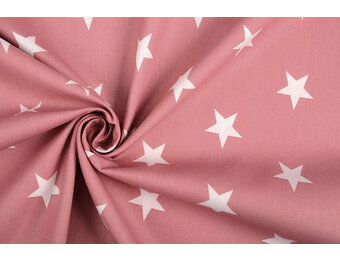 Poplin Stars Oud Roze