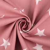 Poplin Stars Old Pink