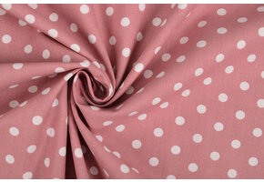 Poplin Dots Oud Roze
