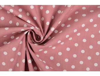 Poplin Dots Old Pink
