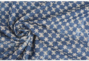 Geborduurde Broderie Tie Dye Jeans