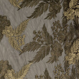 Mesh Embroidered Agatha Black Gold