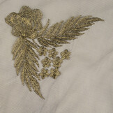 Netz Bestickt Agatha Schwarz Gold