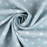 Poplin Petit Stars Light Bleu