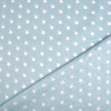 Poplin Petit Stars Licht Blauw