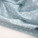 Poplin Petit Stars Licht Blauw
