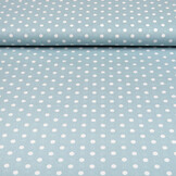 Poplin Dots Licht Blauw