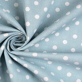 Poplin Dots Licht Blauw