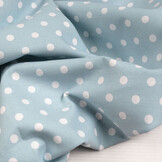 Poplin Dots Licht Blauw