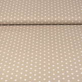 Poplin Petit Stars Light Taupe