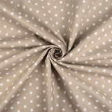 Poplin Petit Stars Light Taupe