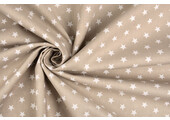 Poplin Petit Stars Licht Taupe