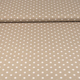 Poplin Dots Light Taupe