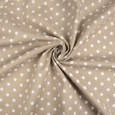 Poplin Dots Light Taupe