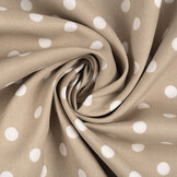 Poplin Dots Licht Taupe