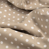 Poplin Dots Licht Taupe