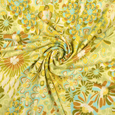 Viscose Jersey Sixties Flowers Multi-2