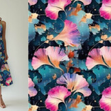 100% Viscose Tessari Bloemen