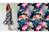100% Viscose Tessari Flowers