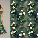 100% Viscose Nenoura Flowers