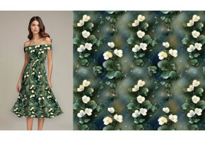 100% Viscose Nenoura Bloemen