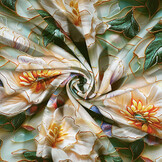 100% Viscose Novella Flowers