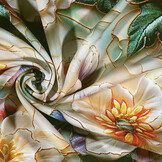 100% Viscose Novella Flowers