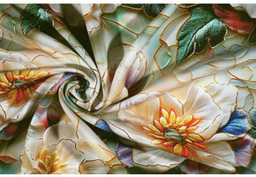 100% Viscose Novella Flowers