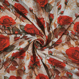 100% Viscose Rosavelle Roses