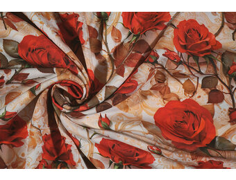 100% Viscose Rosavelle Roses