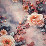 100% Viscose Mysteria Flowers