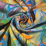 100% Viscose Pavona Feather