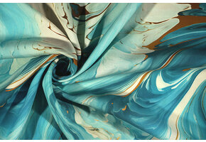 100% Viscose Aquelis Pouring