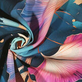 100% Viskose Tessari Blumen