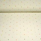 Hydrofiel Ecru Stippen Multicolor