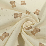 Baumwoll Musselin Kleiner Bär