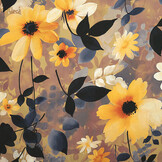 100% Viscose Marigora Bloemen