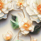 100% Viscose Lunella Bloemen