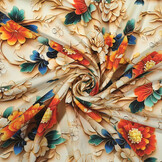 100% Viscose Florion Bloemen